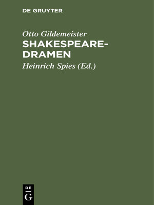 cover image of Shakespearedramen